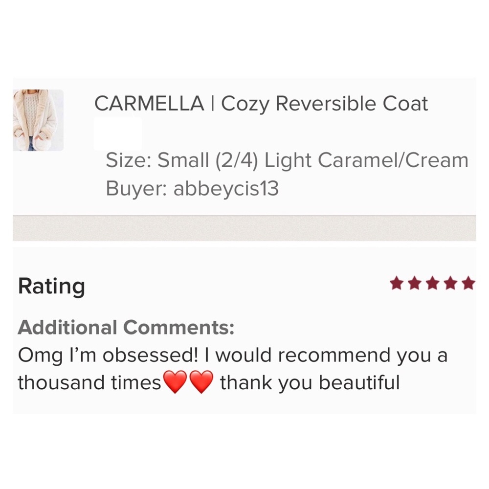 CARMELLA | Cozy Reversible Coat - Picture 7 of 8